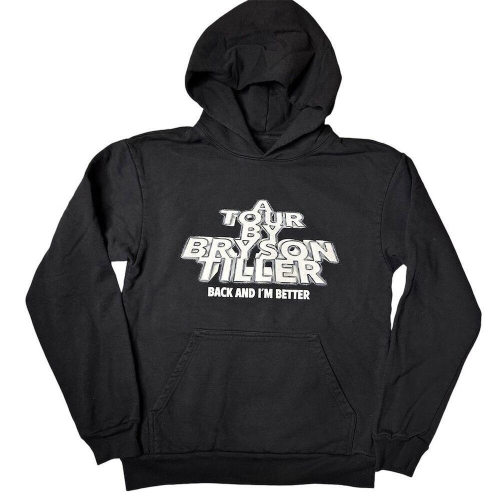NEW Bryson Tiller Official Back & Better Tour Pullover Hoodie Men's S